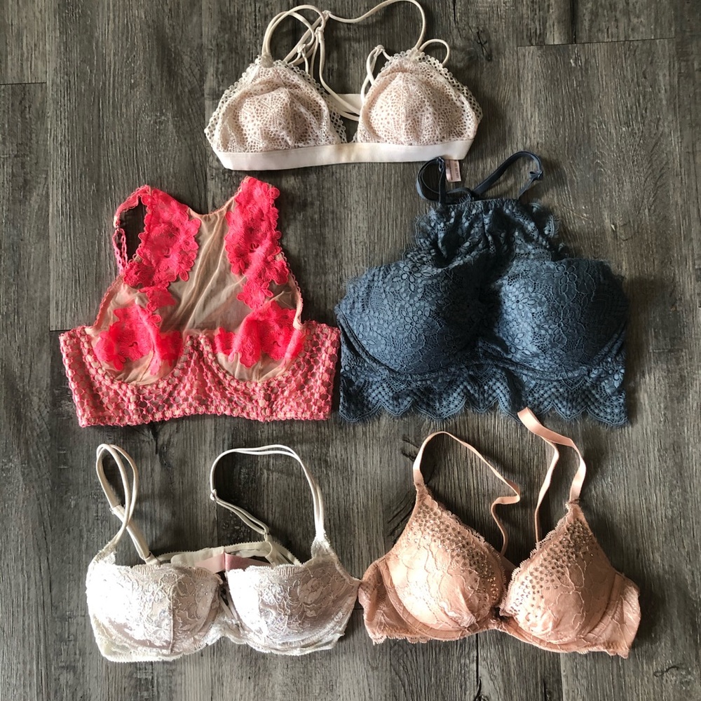 Victoria Secret/PINK Bra/Bralette Set of 5